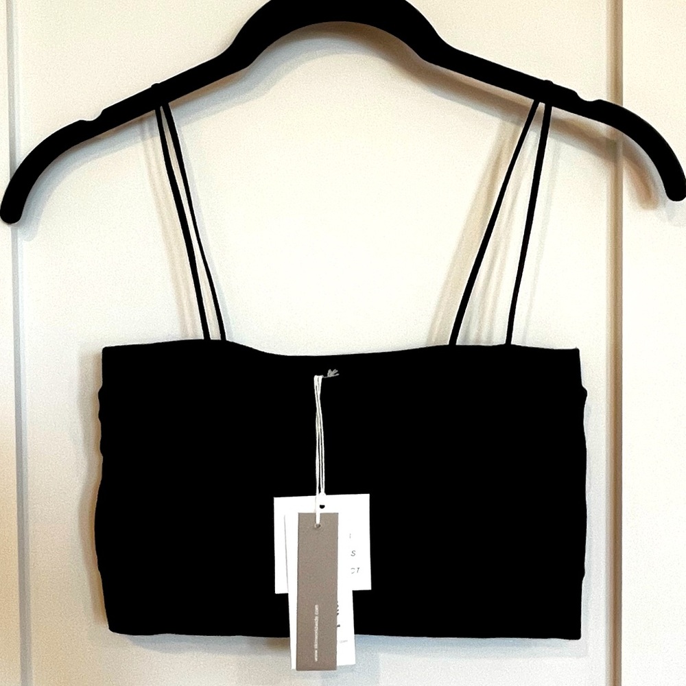 NWT Black Bandeau Top